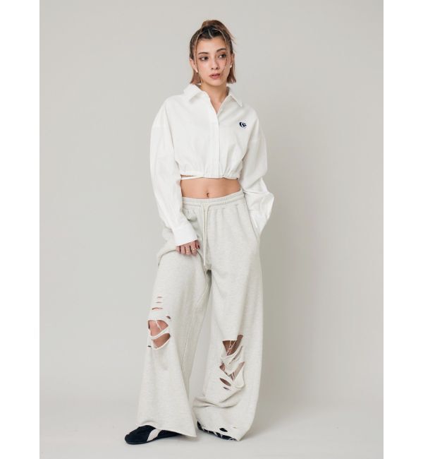 EVRIS「ダメージスウェットパンツ」|その他|