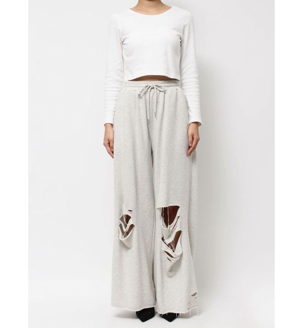 EVRIS「ダメージスウェットパンツ」|その他|