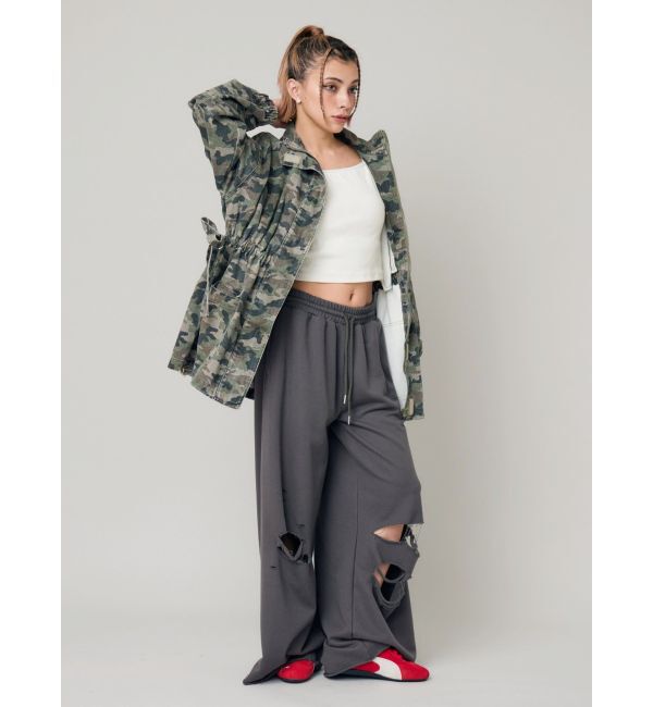 EVRIS「ダメージスウェットパンツ」|その他|