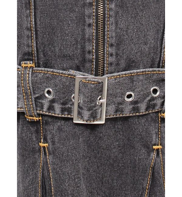 jouetie「タックプリーツデニムキャミワンピース」|ワンピース|