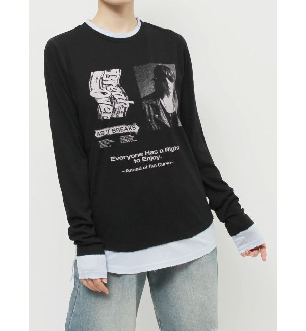 jouetie「グランジカラーレイヤードロンT」|Tシャツ・カットソー|