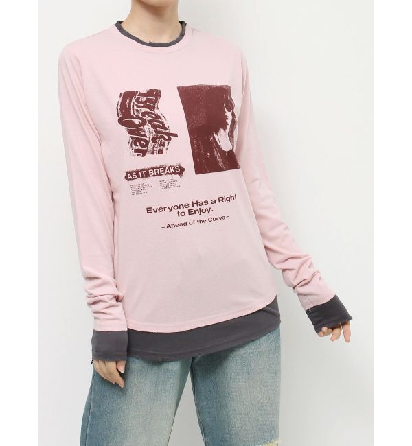 jouetie「グランジカラーレイヤードロンT」|Tシャツ・カットソー|