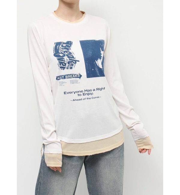 jouetie「グランジカラーレイヤードロンT」|Tシャツ・カットソー|