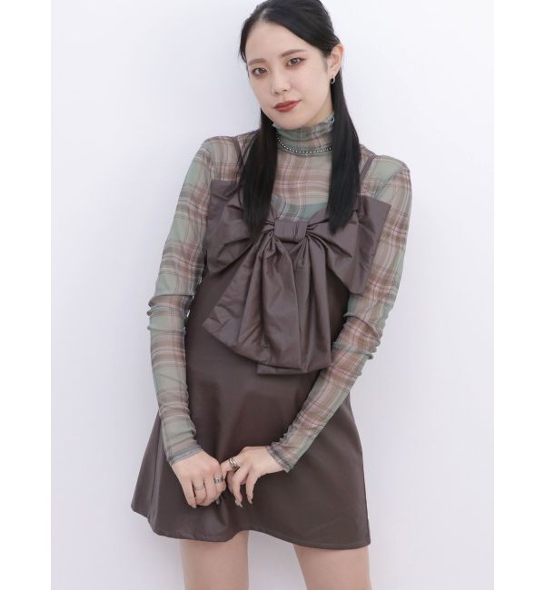 jouetie「BIGリボンジャンスカ」|ワンピース|ブラウン