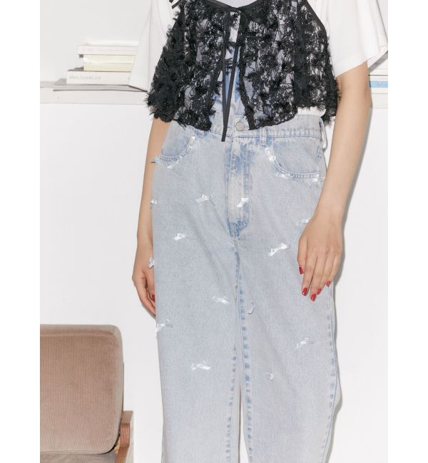 merry jenny「petit ribbonデニムパンツ」|その他|