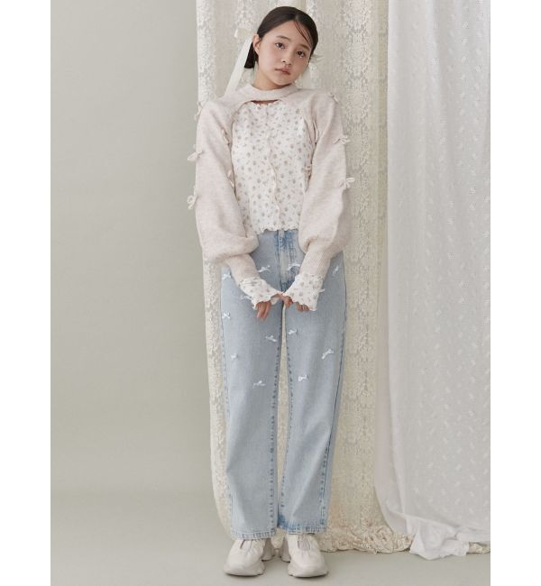 merry jenny「petit ribbonデニムパンツ」|その他|