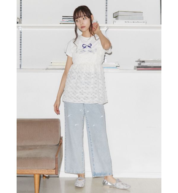 merry jenny「petit ribbonデニムパンツ」|その他|