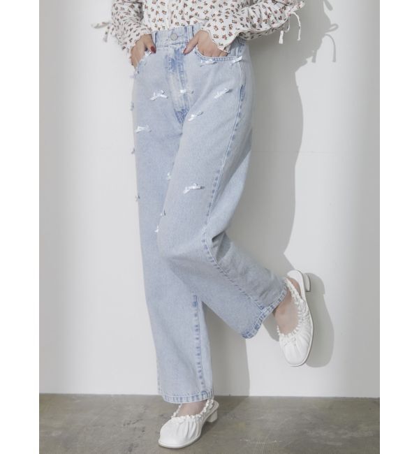 merry jenny「petit ribbonデニムパンツ」|その他|