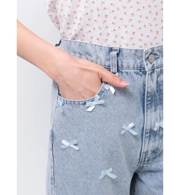 merry jenny「petit ribbonデニムパンツ」|その他|