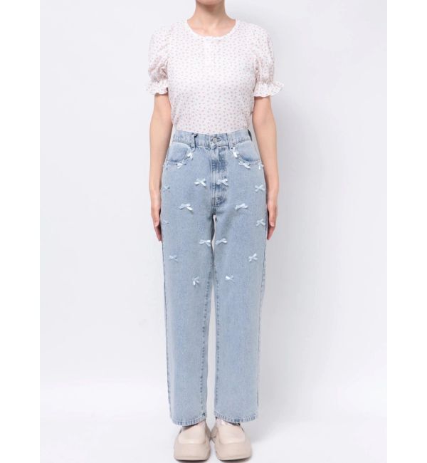 merry jenny「petit ribbonデニムパンツ」|その他|