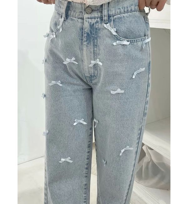 merry jenny「petit ribbonデニムパンツ」|その他|