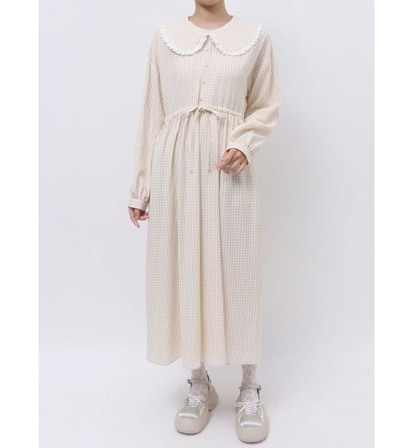 merry jenny「ギンガムチェックフリルワンピース」|ワンピース|