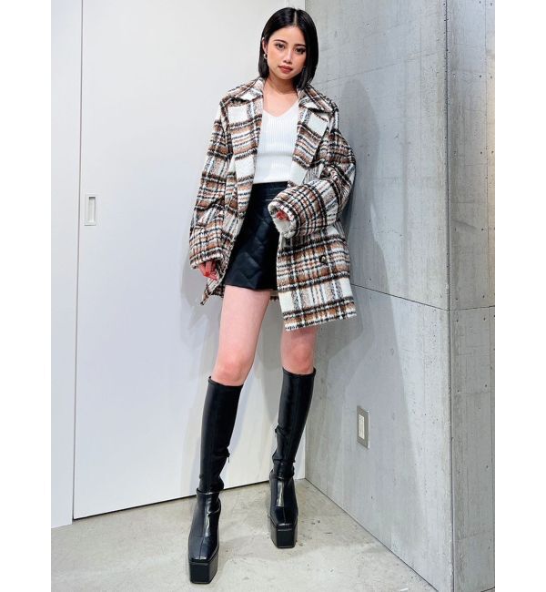 GYDA「スライバー ミディ チェスターコート」|チェスターコート|