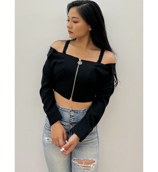 GYDA「Symmetry GYDAオフショルシャツブラウス」|シャツ・ブラウス|