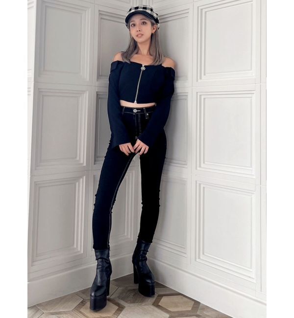 GYDA「Symmetry GYDAオフショルシャツブラウス」|シャツ・ブラウス|