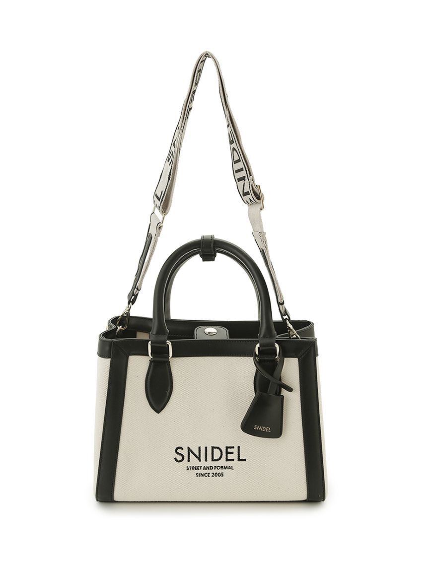 SNIDEL「キャンバスロゴバッグ」|ハンドバッグ|