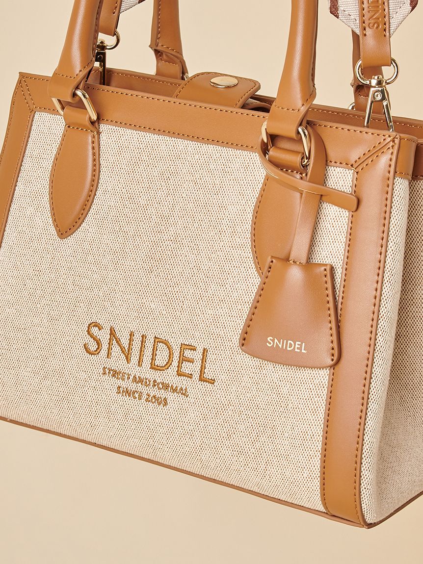 SNIDEL「キャンバスロゴバッグ」|ハンドバッグ|