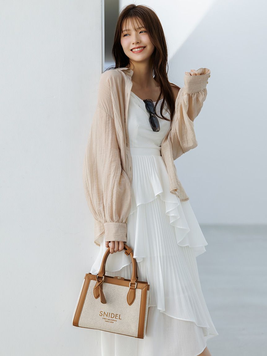 SNIDEL「キャンバスロゴバッグ」|ハンドバッグ|