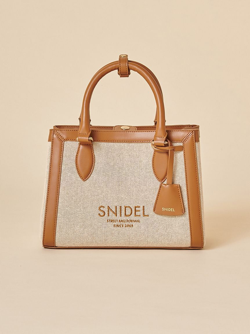 SNIDEL「キャンバスロゴバッグ」|ハンドバッグ|CML