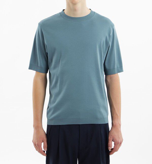 MACKINTOSH PHILOSOPHY「18Gコットン天竺 クルーネックニットTシャツ」|ニット・セーター|