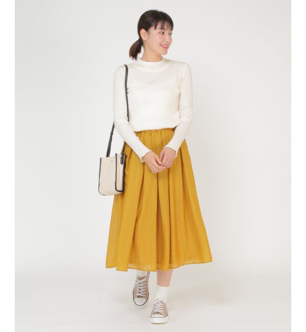 ikka「AG抗菌モックネックリブプルオーバー」|プルオーバー|