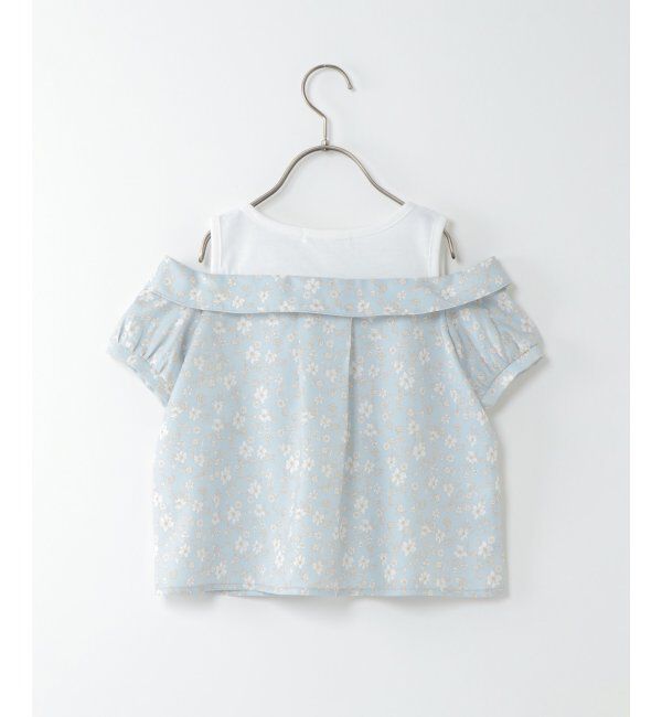 ikka kids「【キッズ】肩開きレイヤードブラウス（100~160cm）」|シャツ・ブラウス|