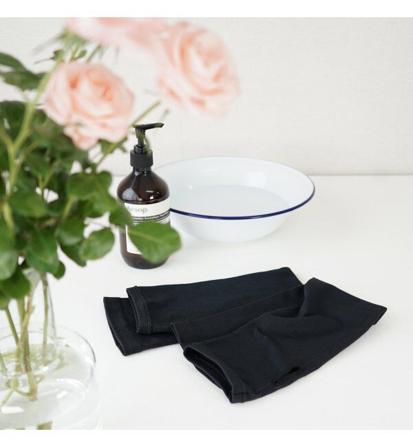 TOKYO DESIGN CHANNEL「【接触冷感】ひんやりアーム丸編み リラックスワイド」|その他|ブラック