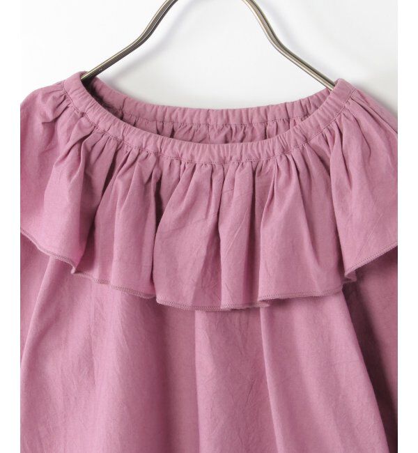 ikka kids「7分袖フリル襟ブラウス（120~160cm）」|シャツ・ブラウス|