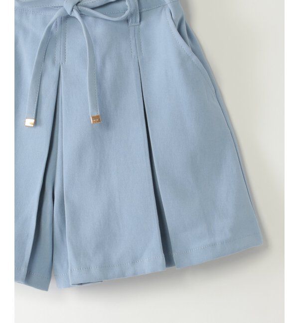 ikka kids「ポンポン付きプリーツキュロット（120~160cm）」|スカート|