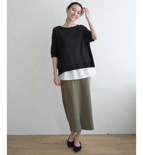 ikka「【2点セット】ドルマンニットアンサンブル」|ニット・セーター|