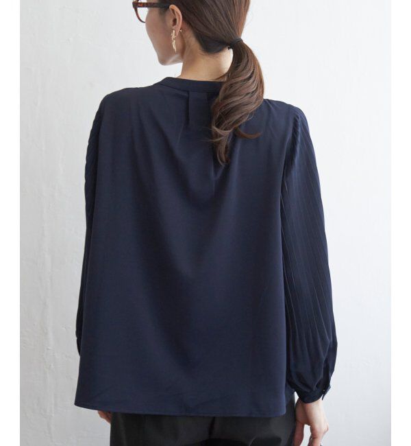 IKKA LOUNGE「袖プリーツブラウス」|シャツ・ブラウス|