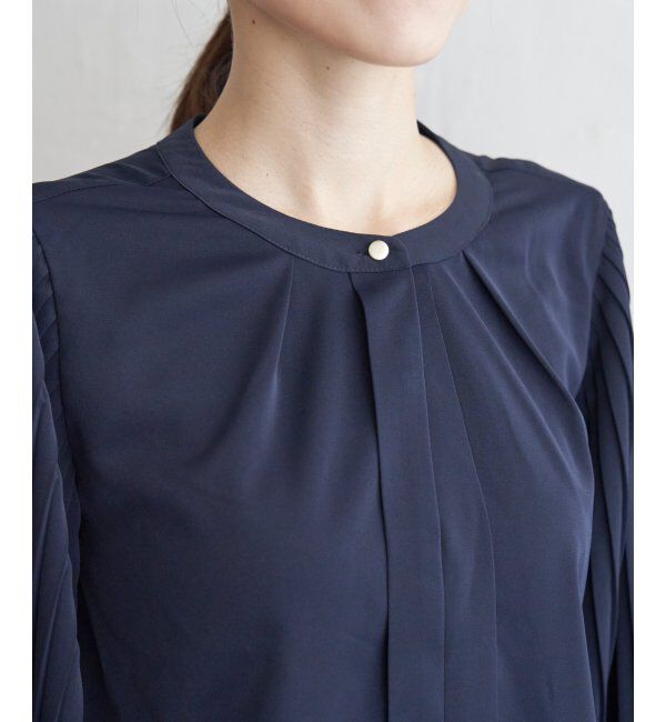 IKKA LOUNGE「袖プリーツブラウス」|シャツ・ブラウス|