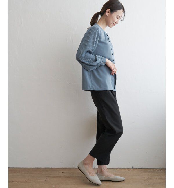 IKKA LOUNGE「袖プリーツブラウス」|シャツ・ブラウス|