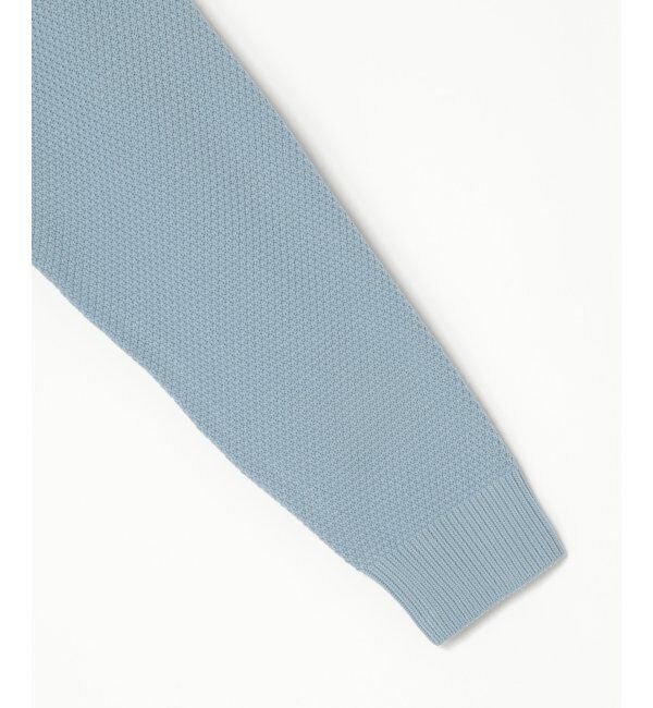 ikka「GOKU楽ニット鹿の子クルーネック」|プルオーバー|