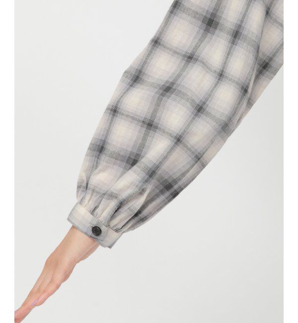 Lbc with Life「オンブレチェックフリルブラウス」|シャツ・ブラウス|