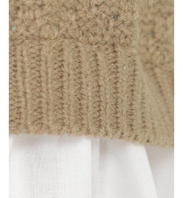 Lbc with Life「ケーブルニットドッキングブラウス」|シャツ・ブラウス|