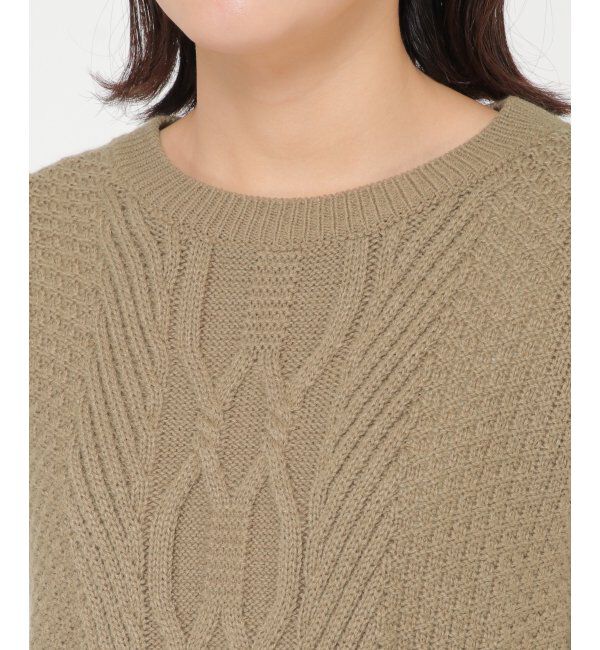 Lbc with Life「ケーブルニットドッキングブラウス」|シャツ・ブラウス|