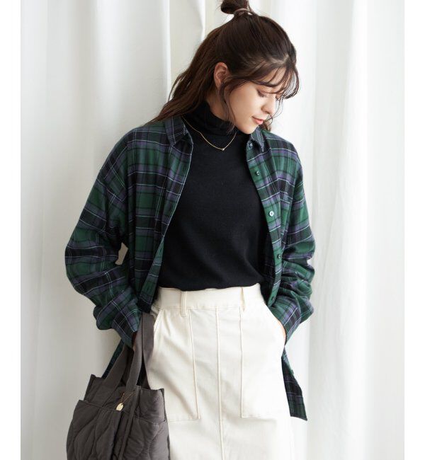 Lbc with Life「配色ボタンチェックネルシャツ」|シャツ・ブラウス|