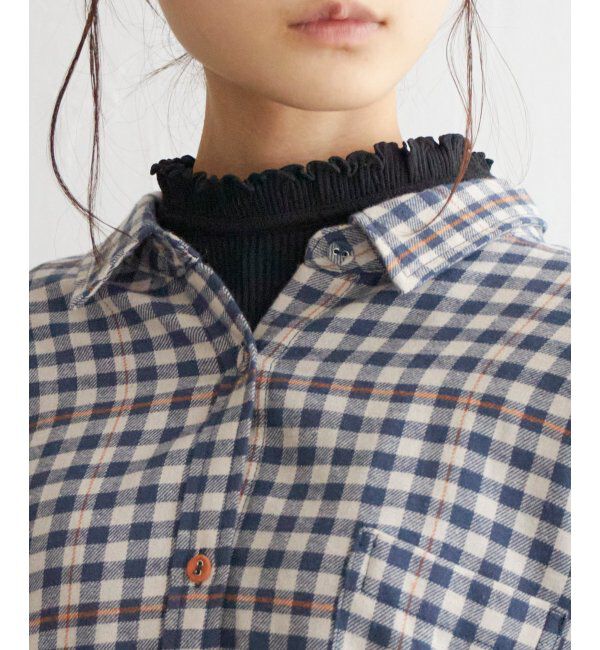 Lbc with Life「配色ボタンチェックネルシャツ」|シャツ・ブラウス|