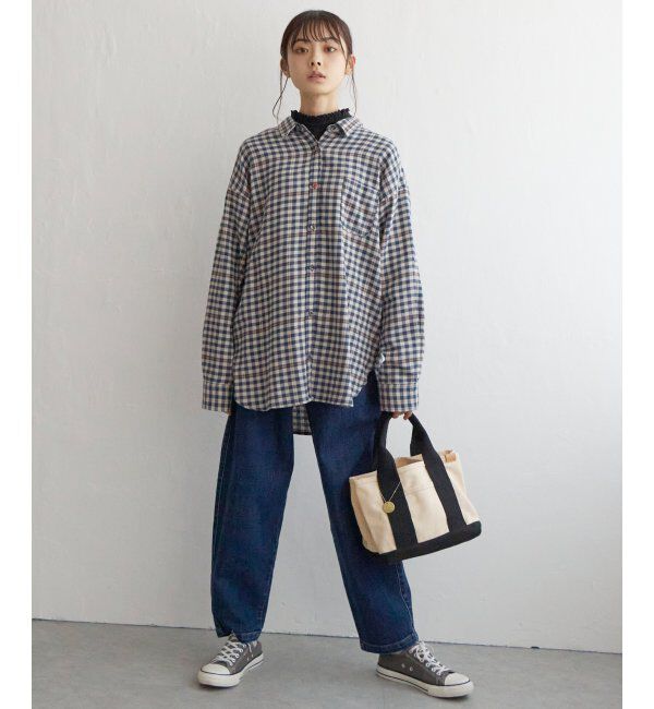 Lbc with Life「配色ボタンチェックネルシャツ」|シャツ・ブラウス|