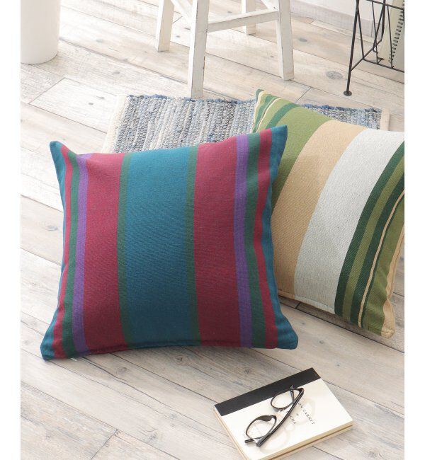 Lbc with Life「ストライプクッションカバー」|クッション・クッションカバー|アカケイ