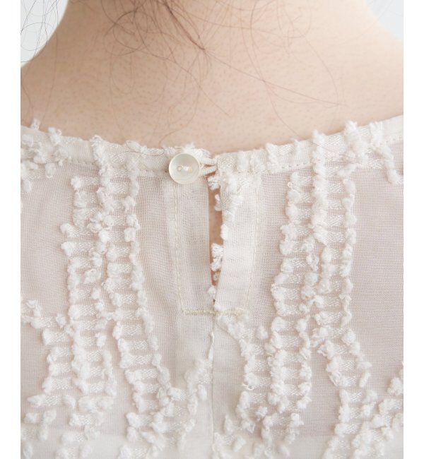 Lbc with Life「シアーカットジャカードブラウス」|シャツ・ブラウス|