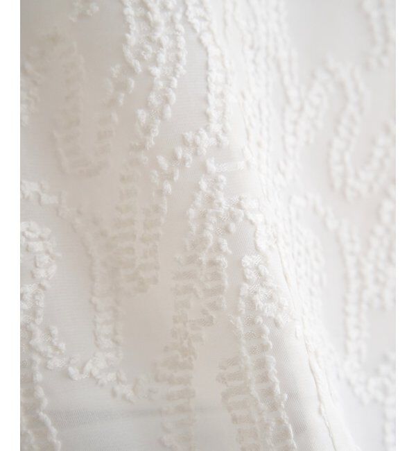 Lbc with Life「シアーカットジャカードブラウス」|シャツ・ブラウス|