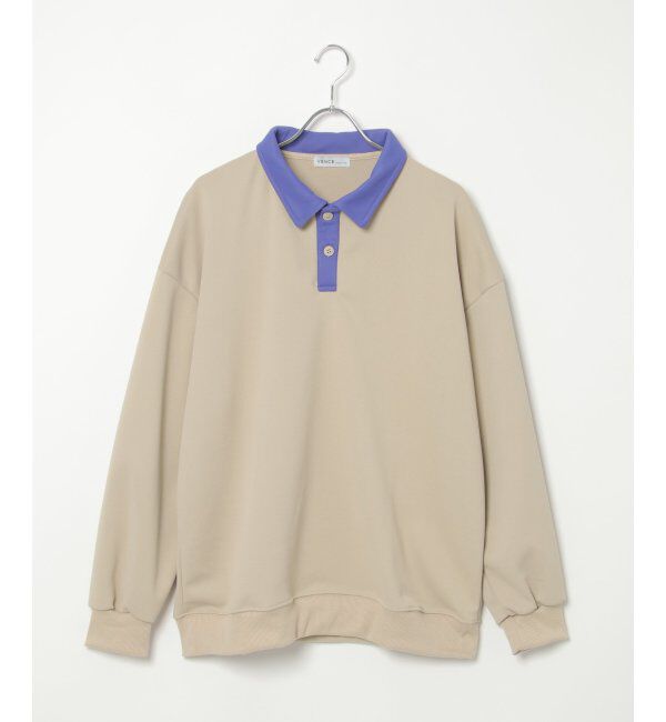 VENCE share style「切り替えポロスウェット」|スウェット・ジャージ|