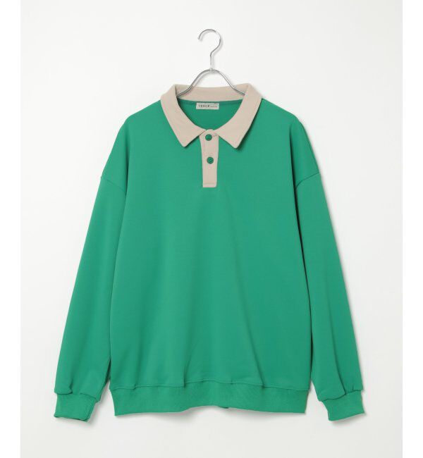 VENCE share style「切り替えポロスウェット」|スウェット・ジャージ|