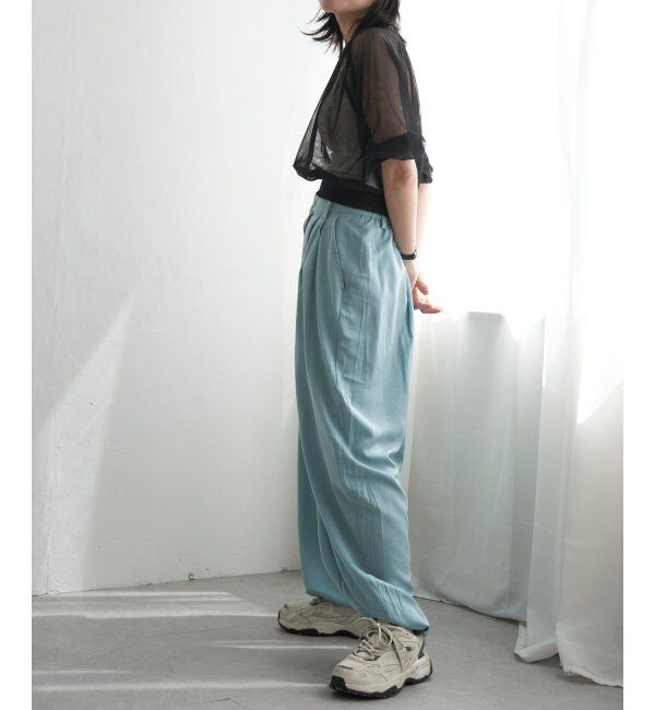 VENCE share style「チュール五分袖ショートプルオーバー」|Tシャツ・カットソー|