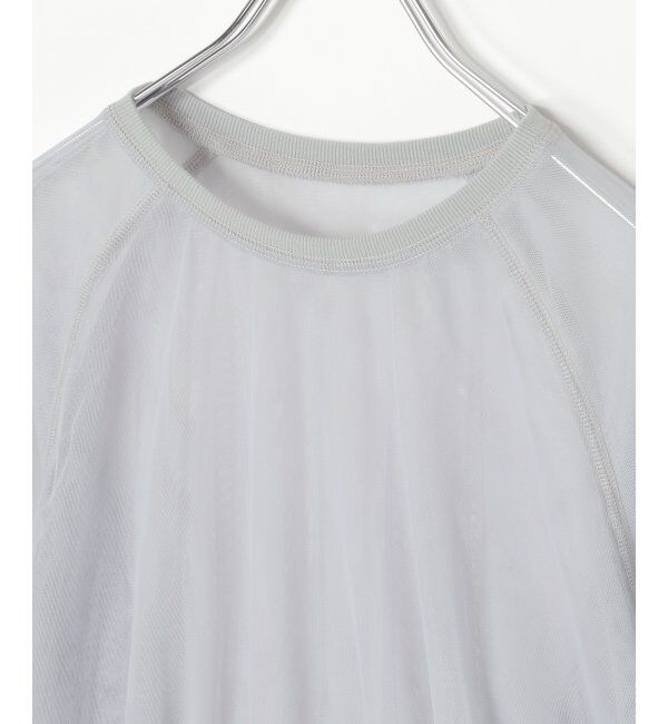 VENCE share style「チュール五分袖ショートプルオーバー」|Tシャツ・カットソー|