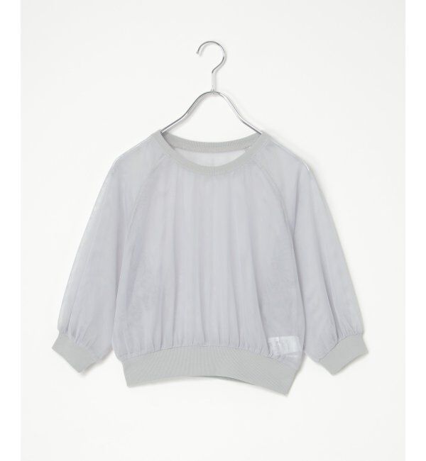 VENCE share style「チュール五分袖ショートプルオーバー」|Tシャツ・カットソー|