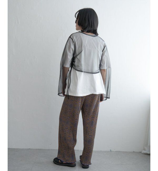 VENCE share style「サイドシャーリングチュールトップス」|その他|