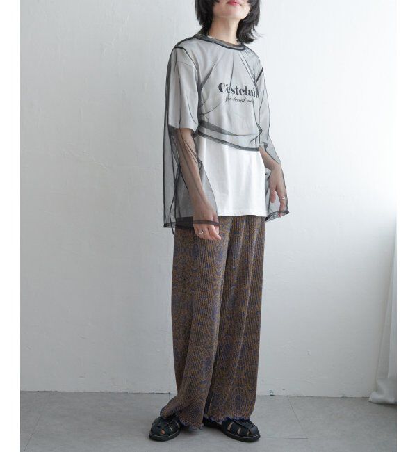 VENCE share style「サイドシャーリングチュールトップス」|その他|